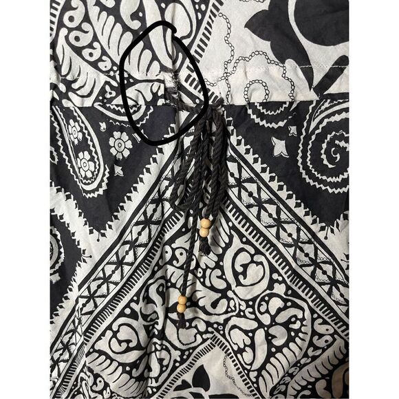 Vintage Y2K Gap Dark Brown Paisley Print Dress Size M - Picture 10 of 10